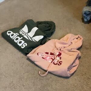 Adidas Kids' Green Hoodie